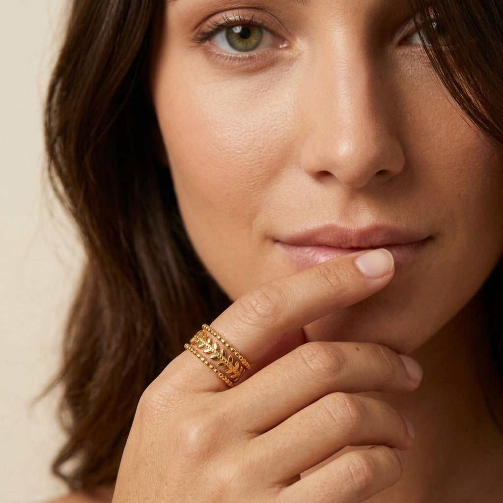 Maria Gold Leaf Ring