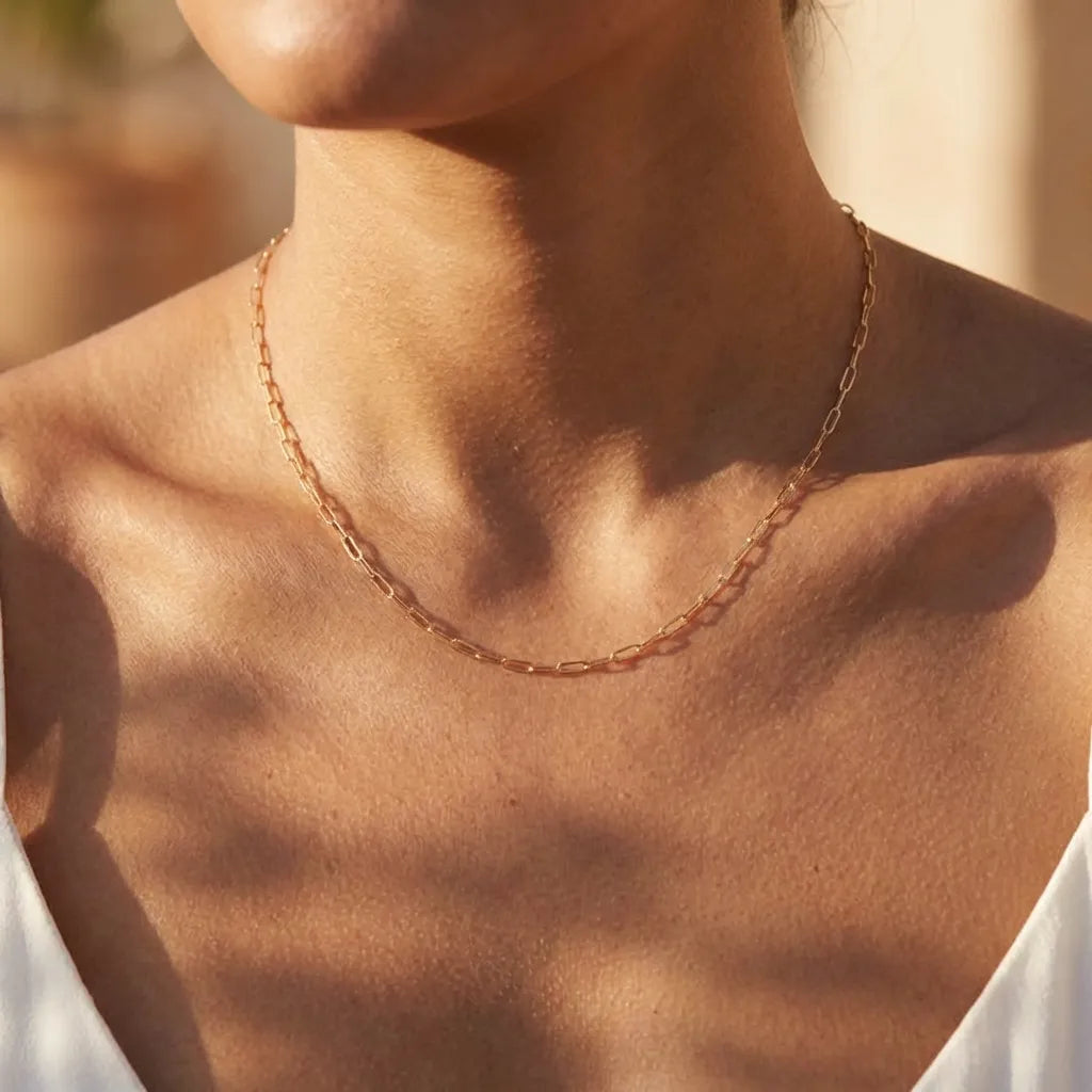 Léa Paperclip Chain Necklace