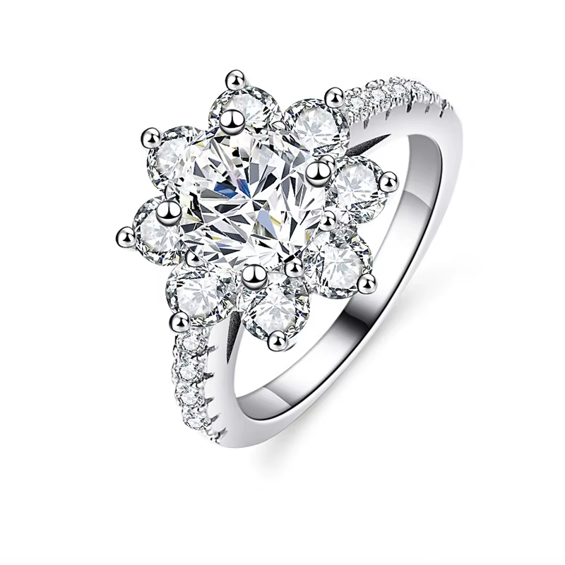 Andora Silver Crystal Ring