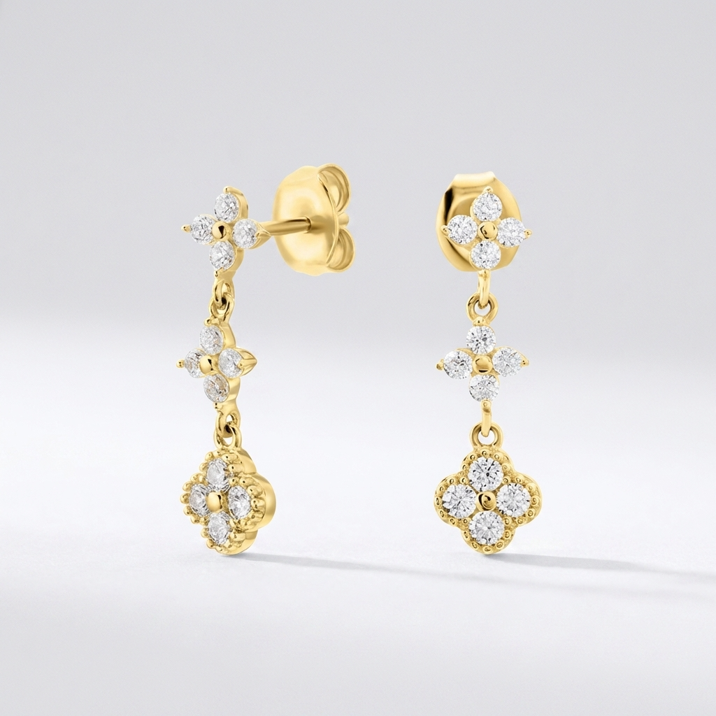Mia Sparkle Cluster Earrings