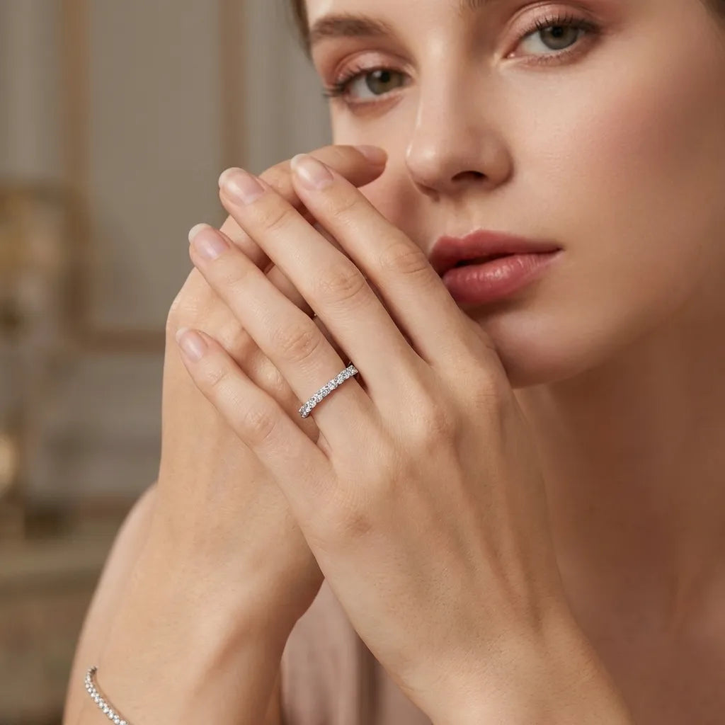 Lydia Eternity Silver Band