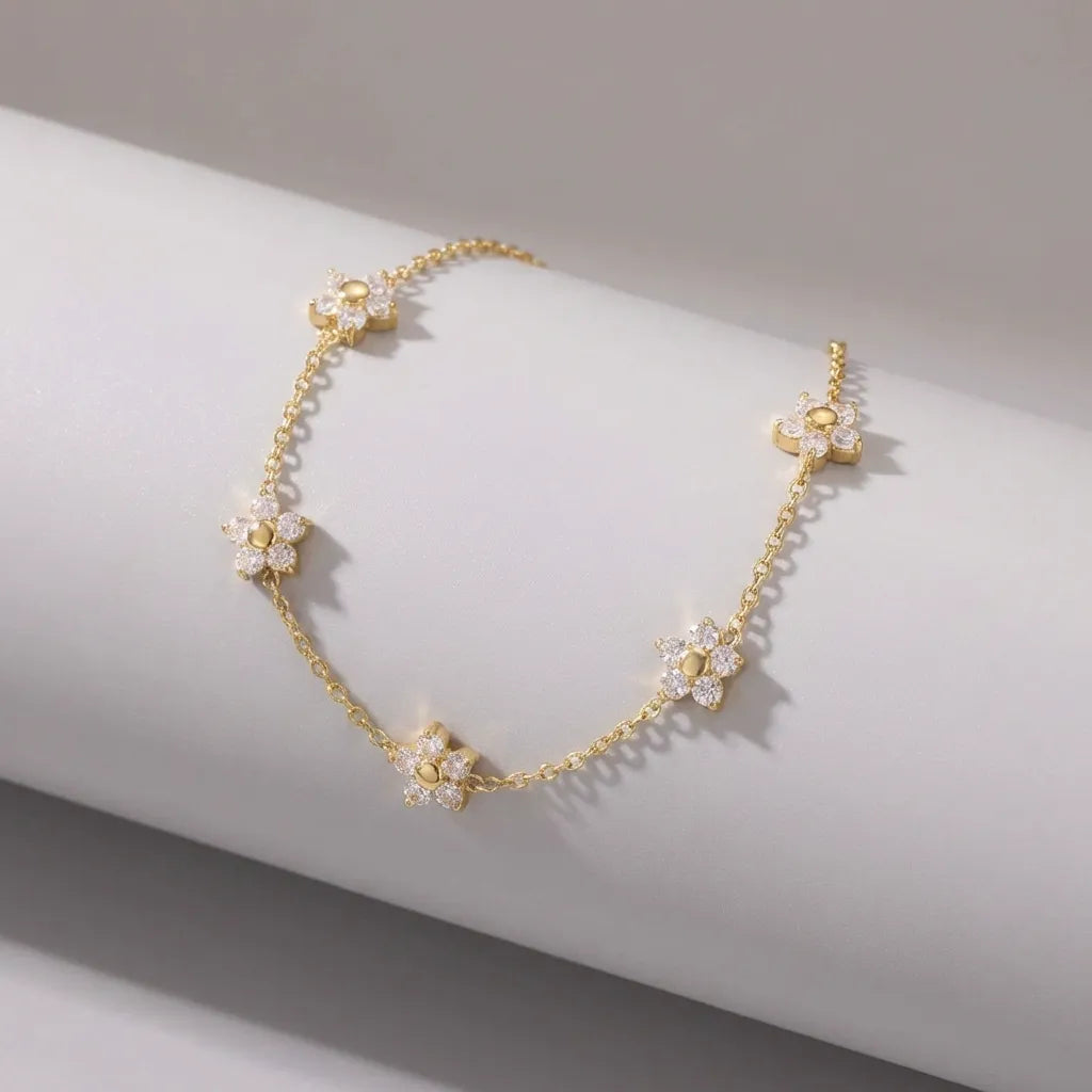 Mia Flower Crystal Bracelet