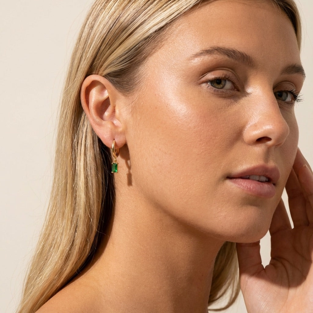 Jasmine Green Earrings