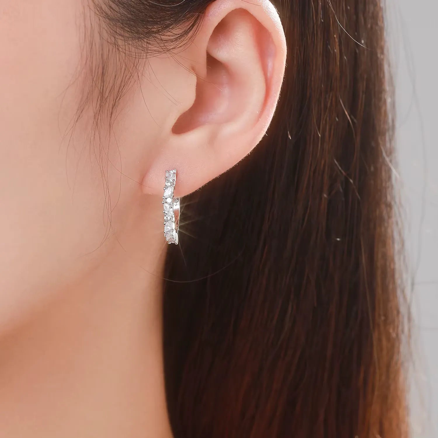 Celeste Pavé Hoop Earrings