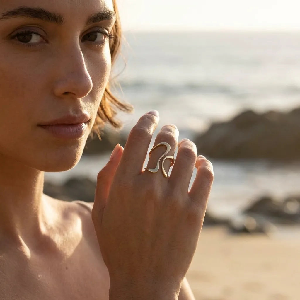 Aurélie Mosaic Gold Ring