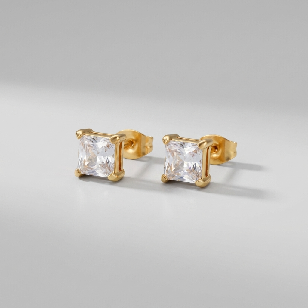 Mia Square Stud Earrings