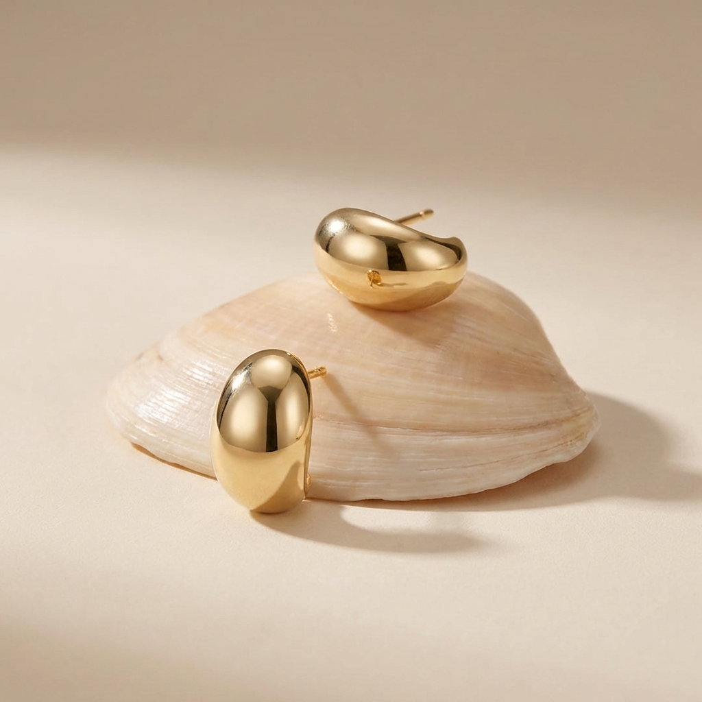 Juliet Gold Stud Earrings