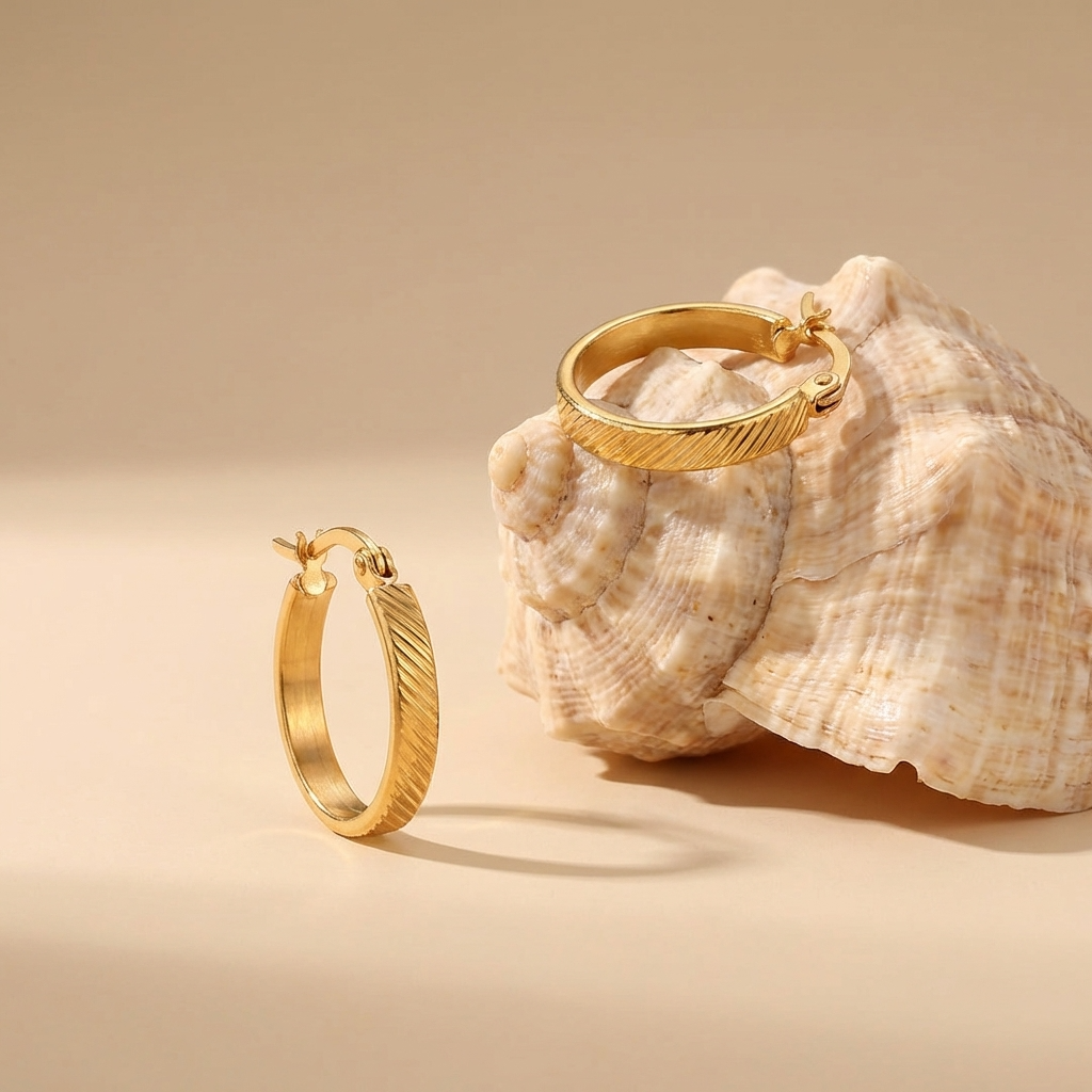 Elanor Gold Hoop Earrings