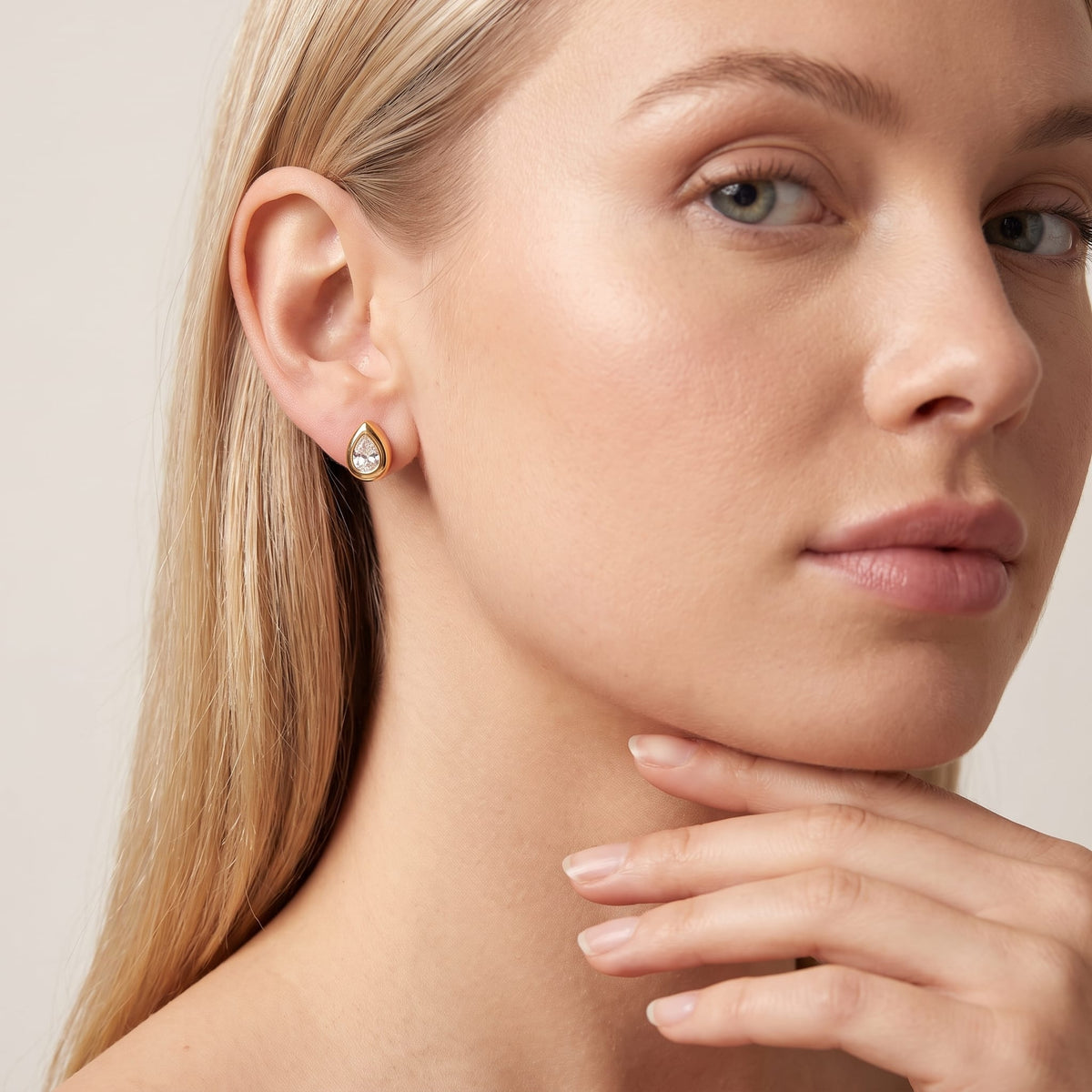 Bold Teardrop Studs