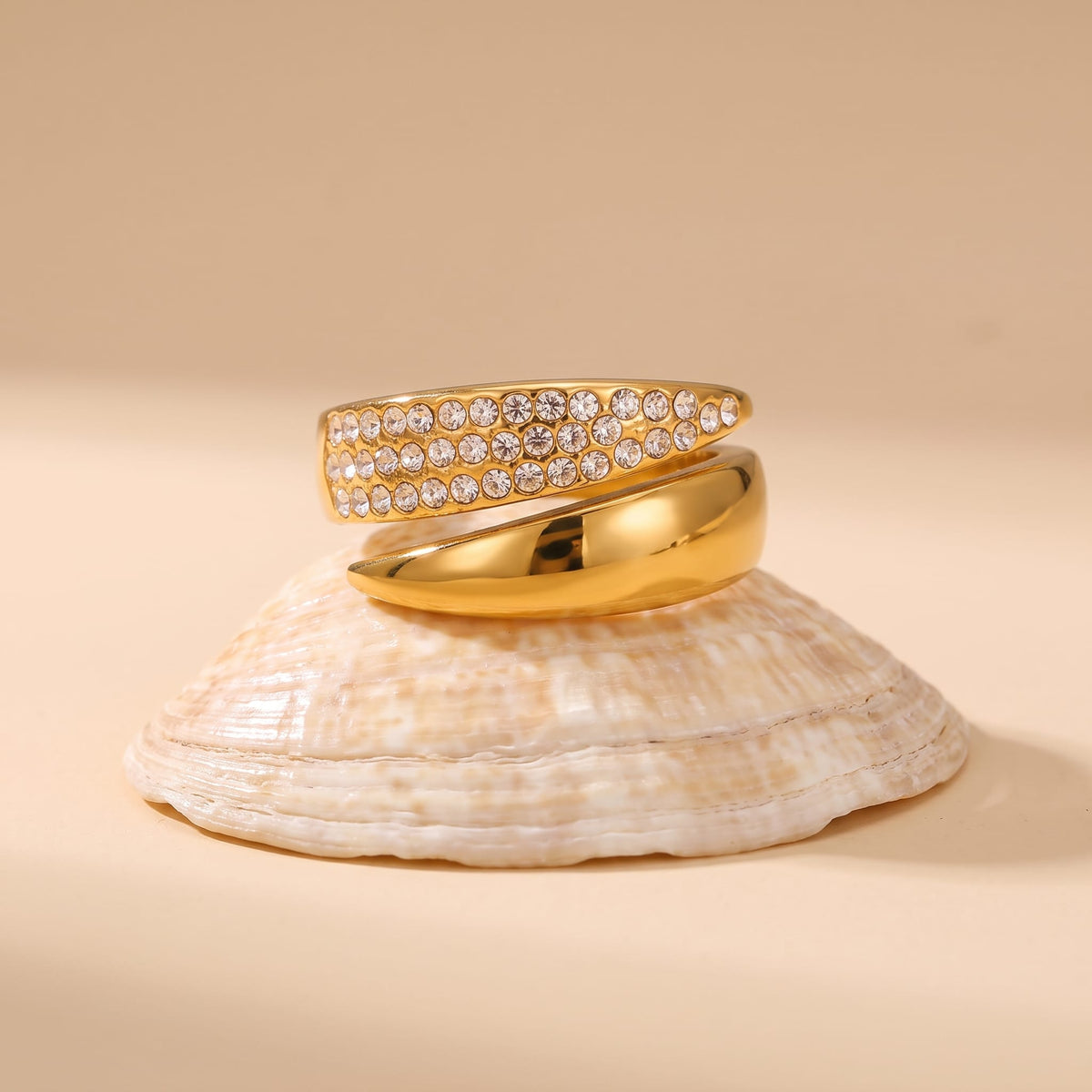 Pavé Bypass Ring