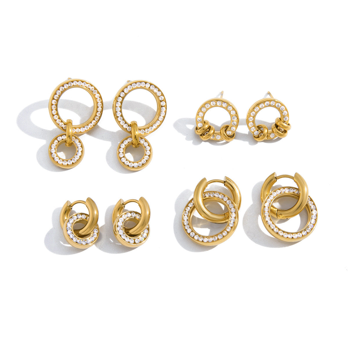 Ring Charm Studs