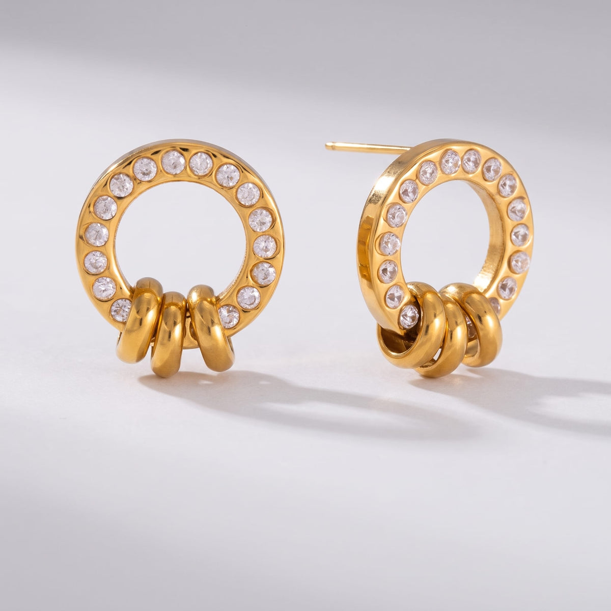 Ring Charm Studs