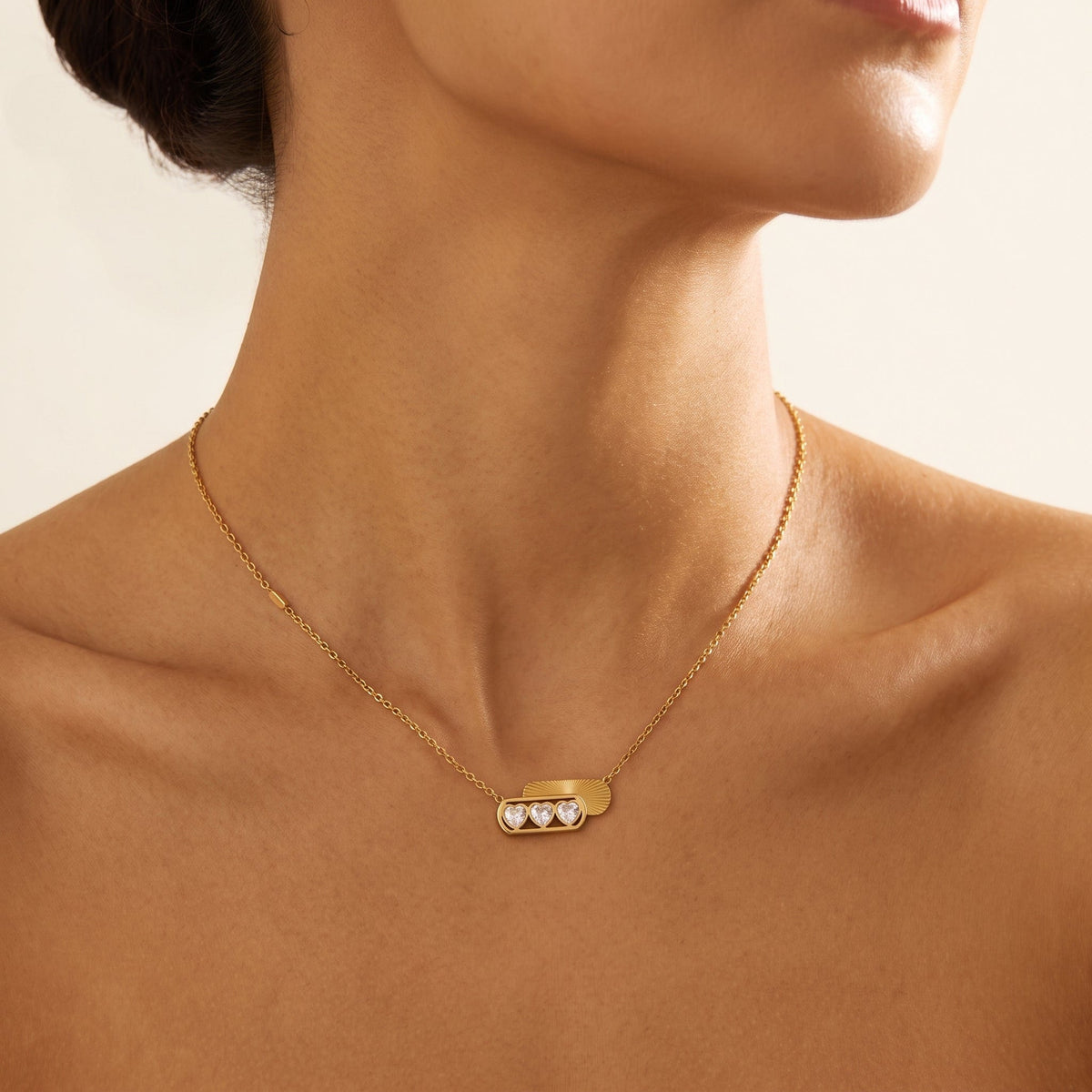 Triple Heart Necklace