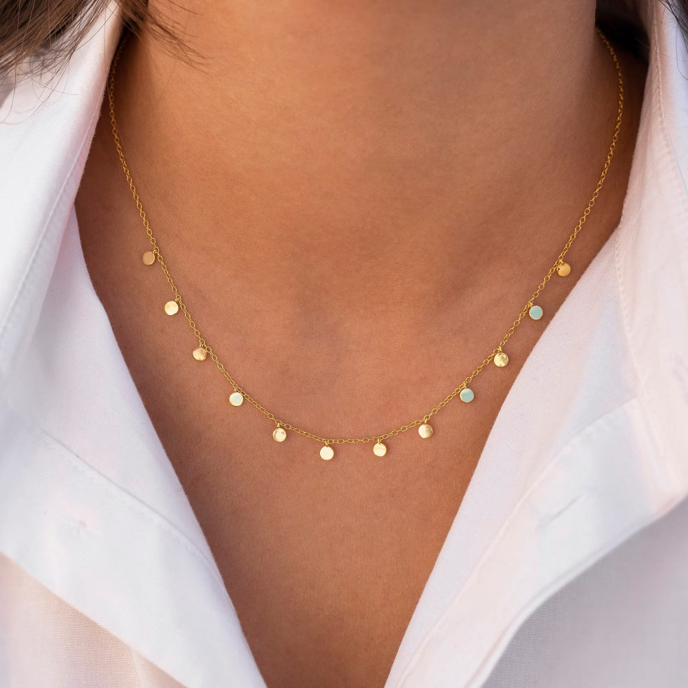 Lucie Dot Charm Necklace