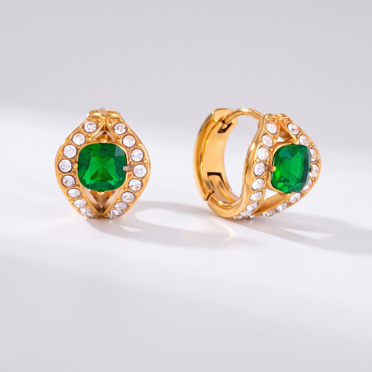 Green Split Halo Huggies