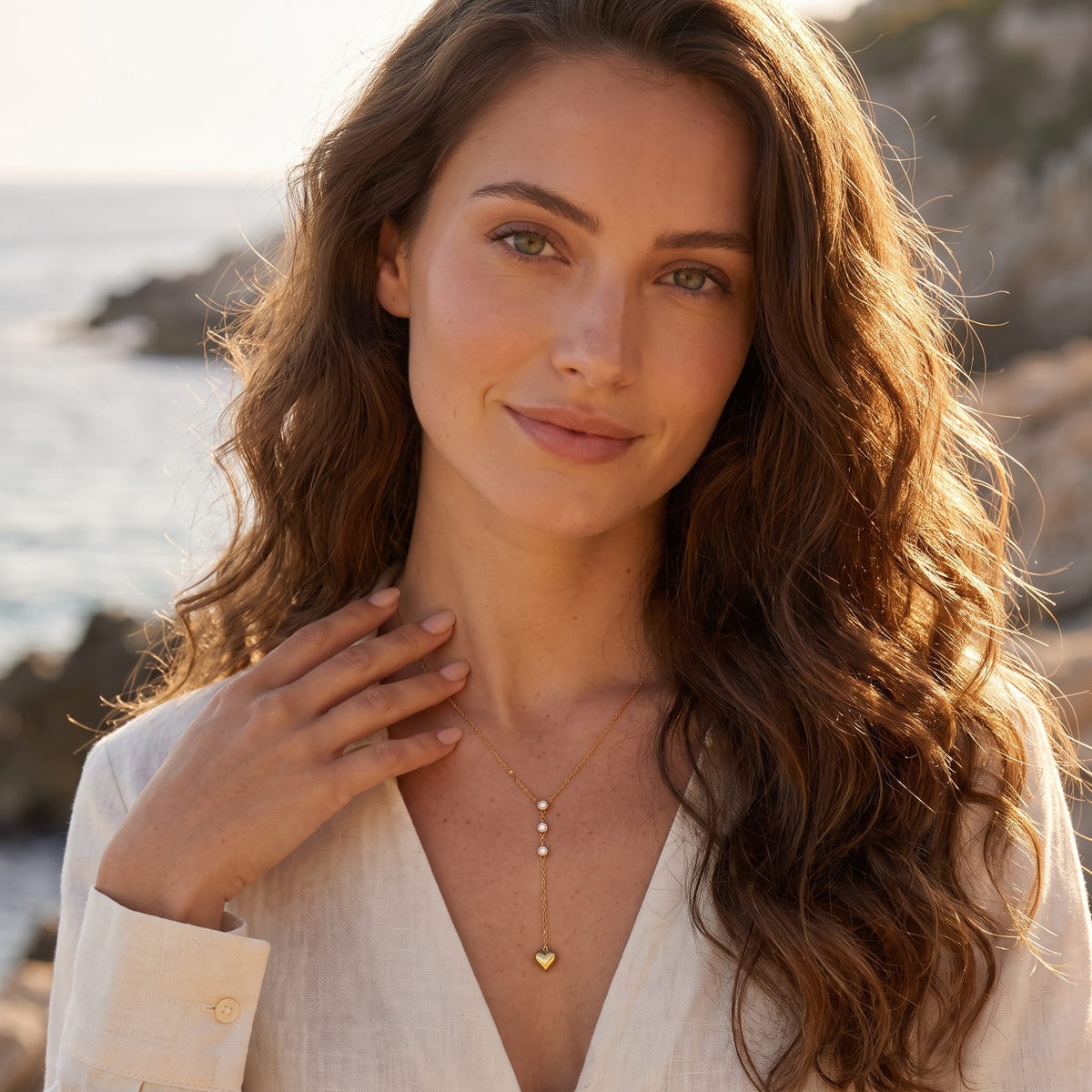 Heart Lariat Necklace