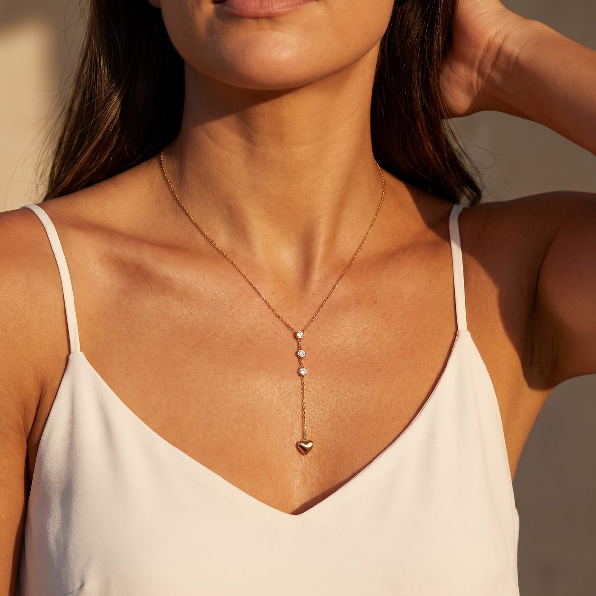 Heart Lariat Necklace