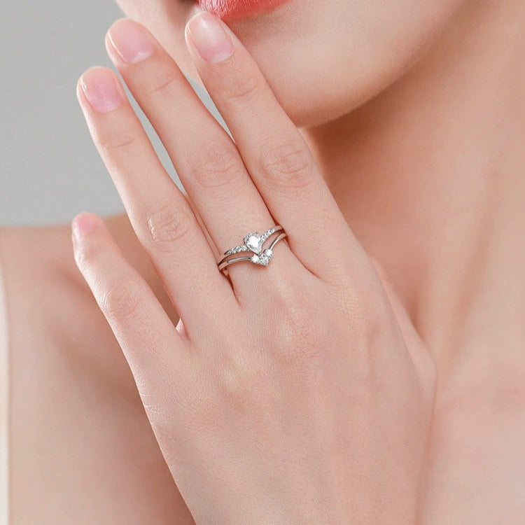 Élodie Crystal Duo Ring