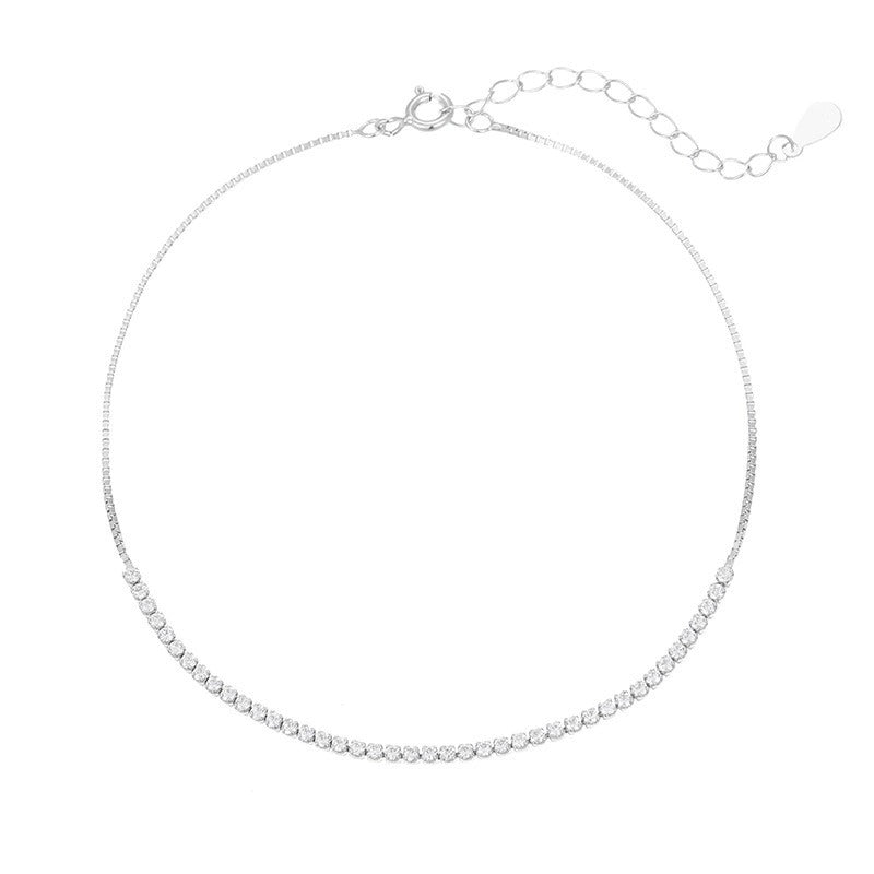 Emma Tiny Crystals Tennis Anklet