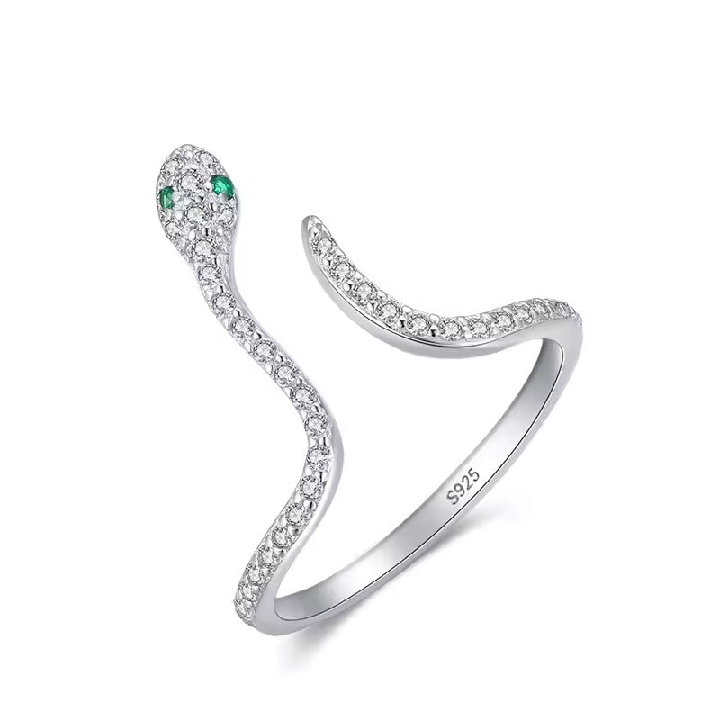 Liana Crystal Snake Ring