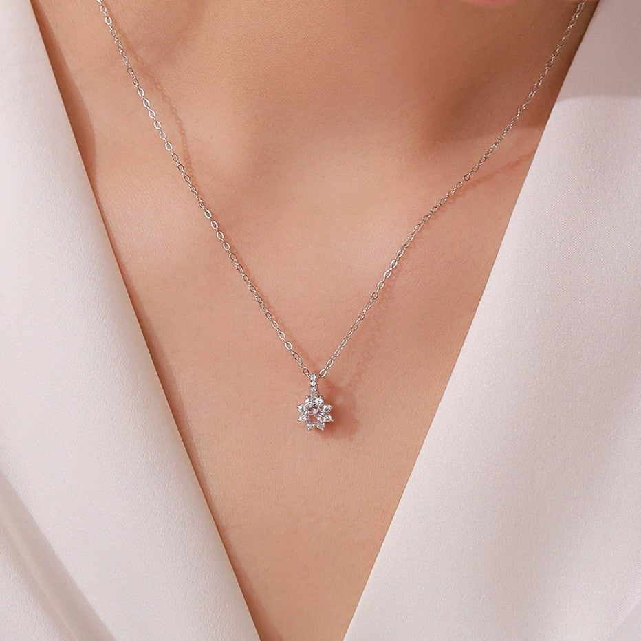Élodie Rosé Crystal Necklace