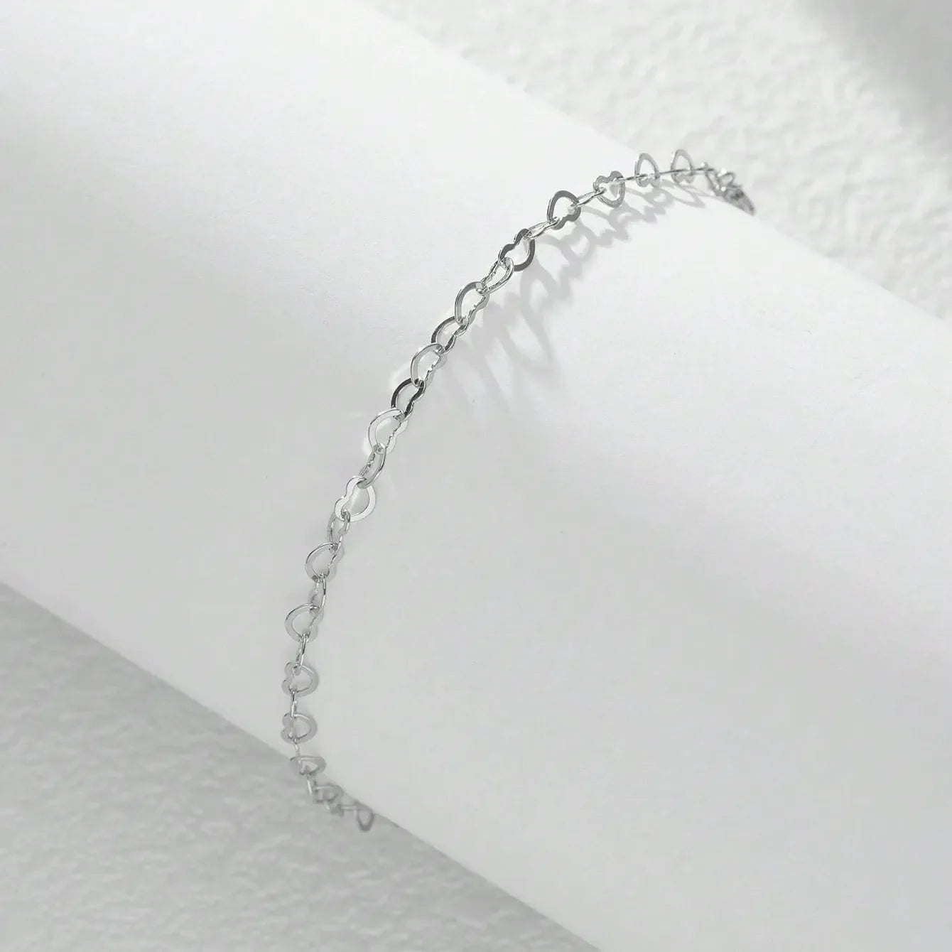 Élodie Chain Heart Anklet