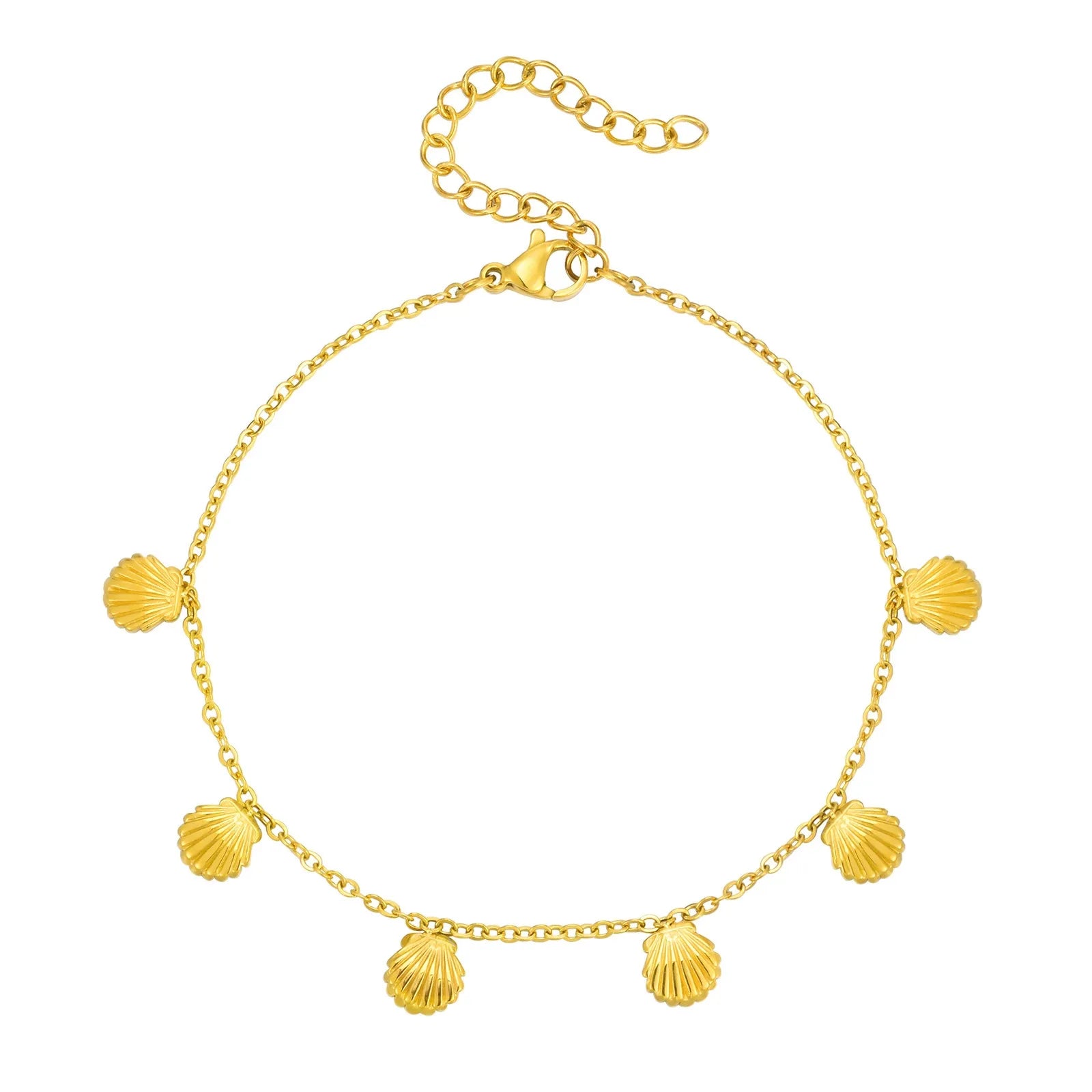 Sirena Gold Shell Anklet