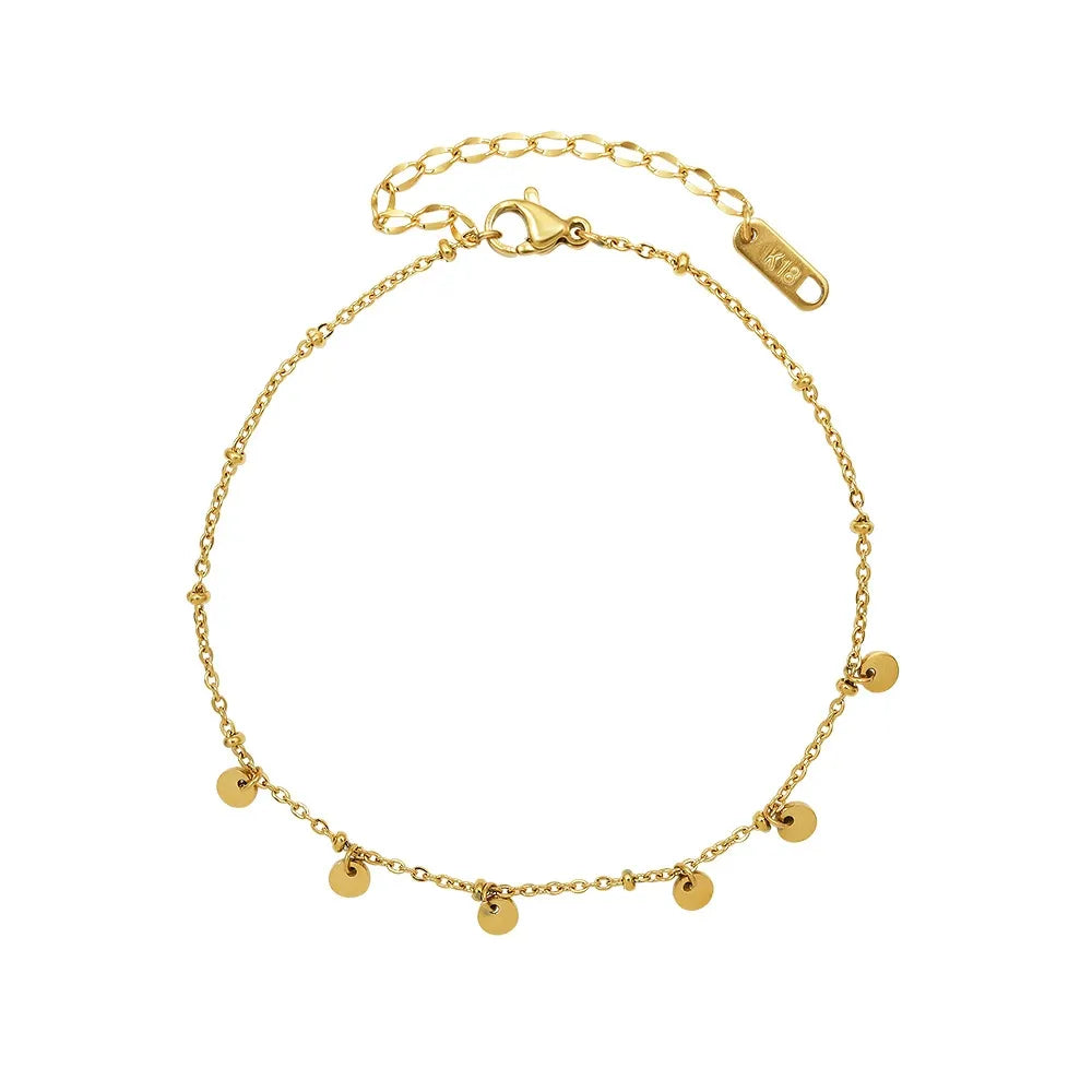 Lucie Dot Charm Anklet