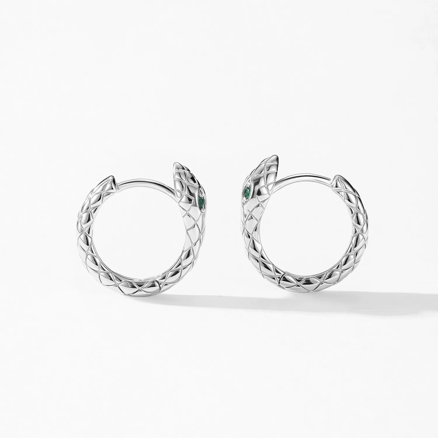 Lilou Silver Snake Hoops