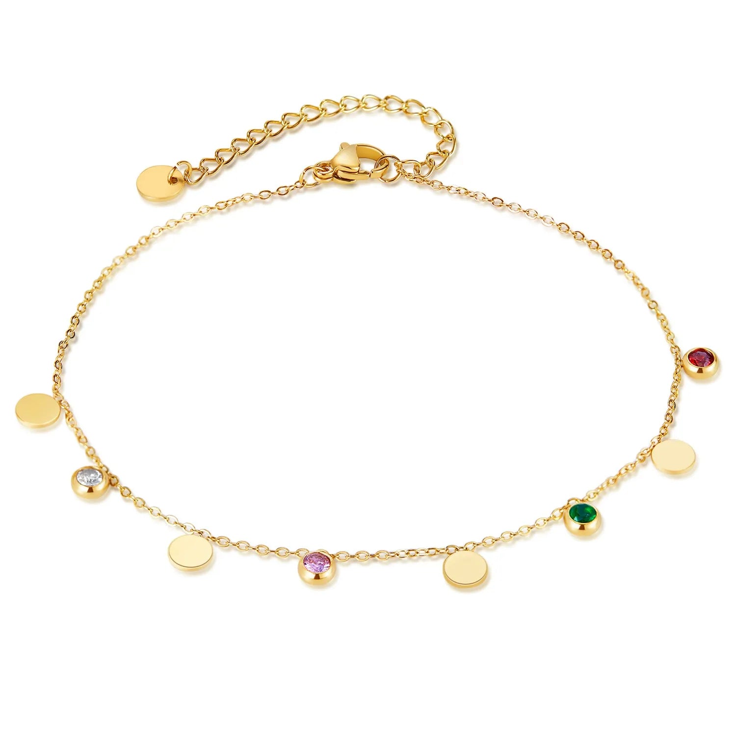 Léna Gold Drops Anklet