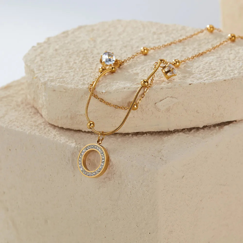 Aurélie Circle Charm Anklet