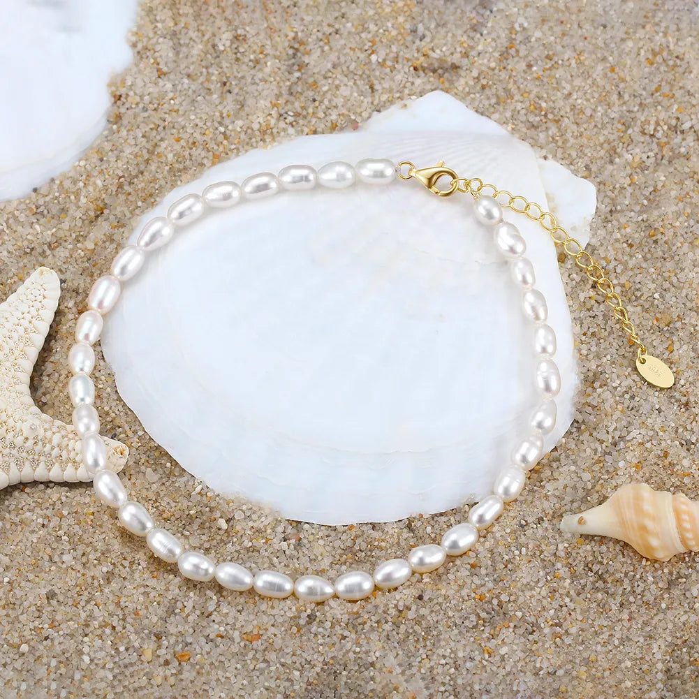 Olivia Freshwater Pearl Anklet