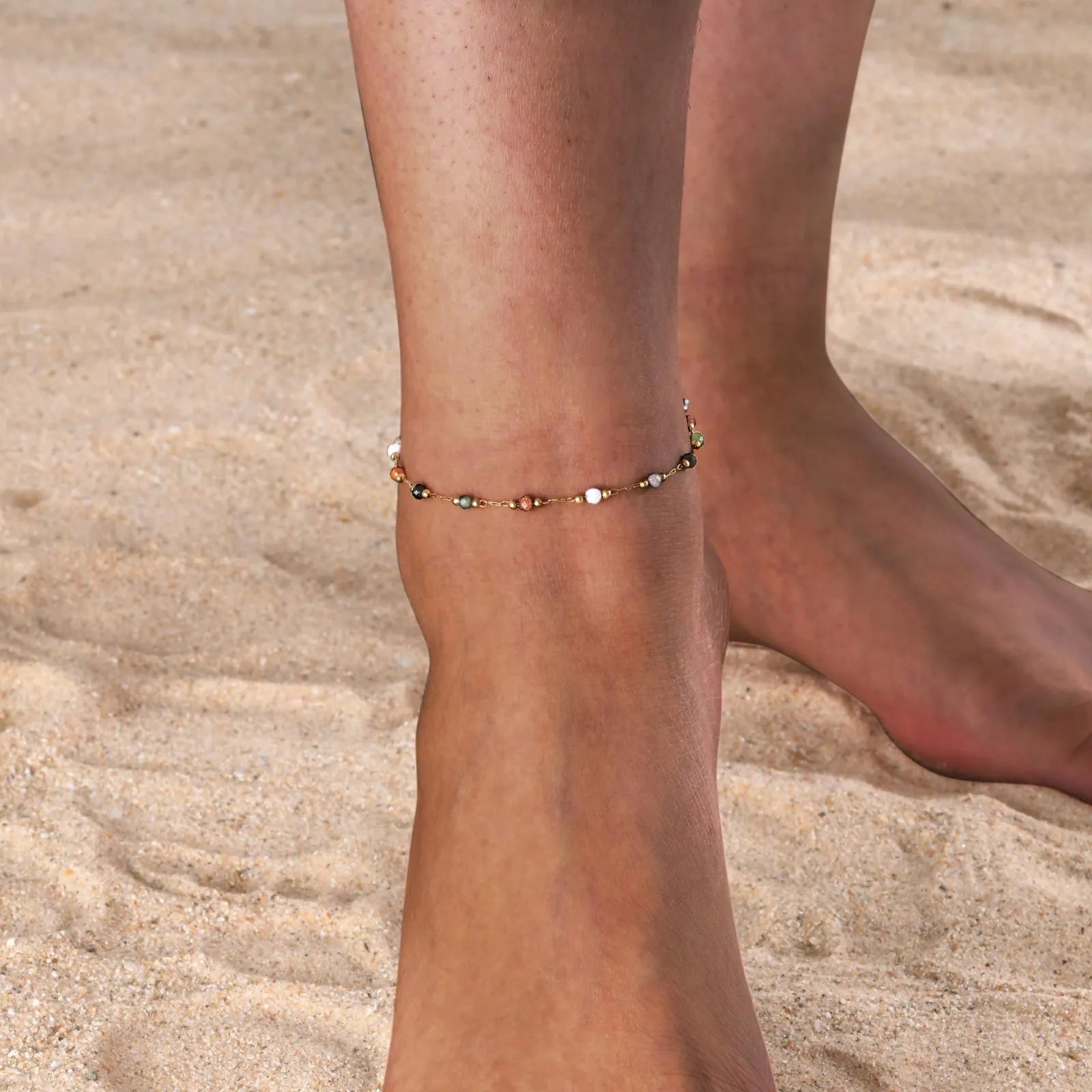 Aurélie Color Bead Anklet