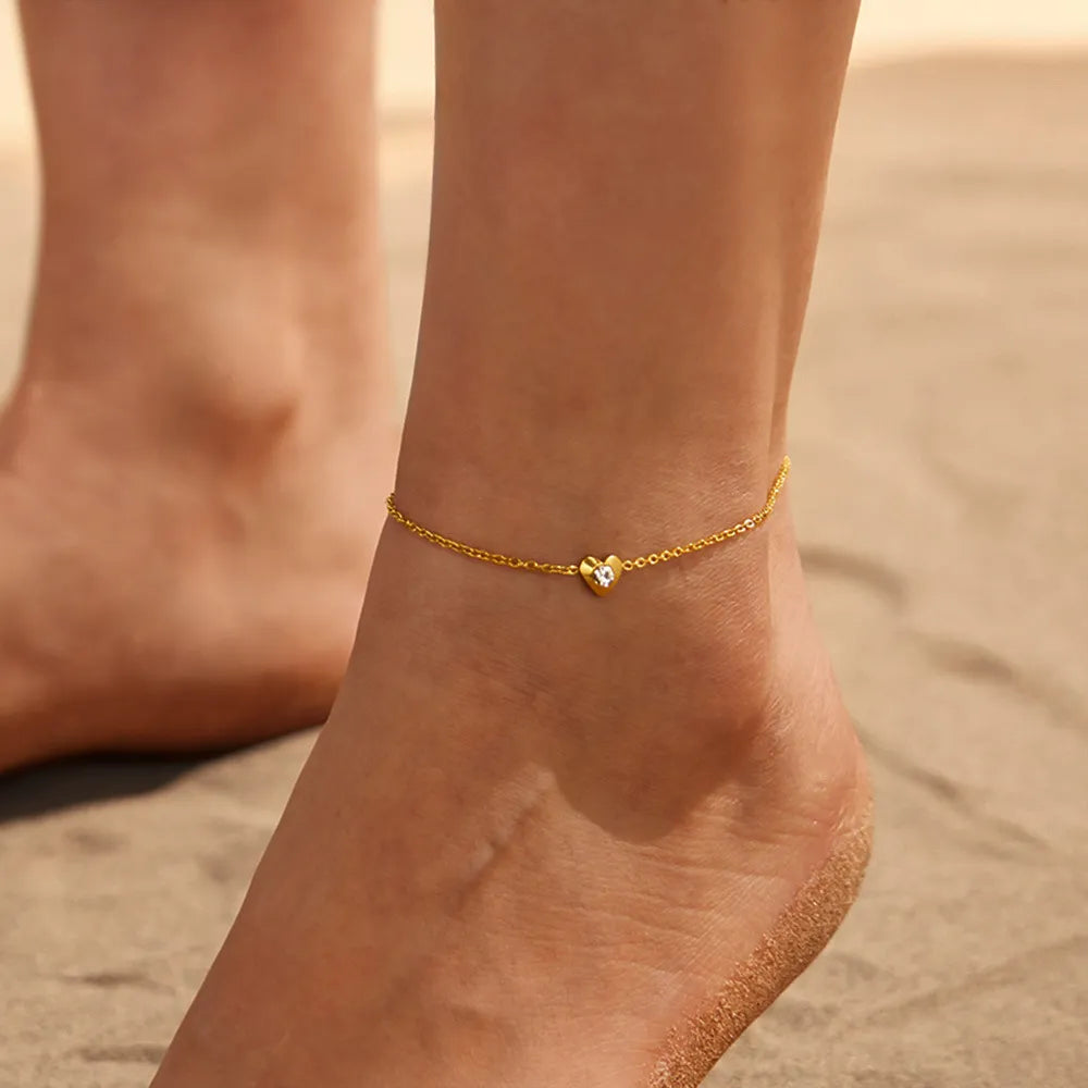 Amélie Heart Anklet