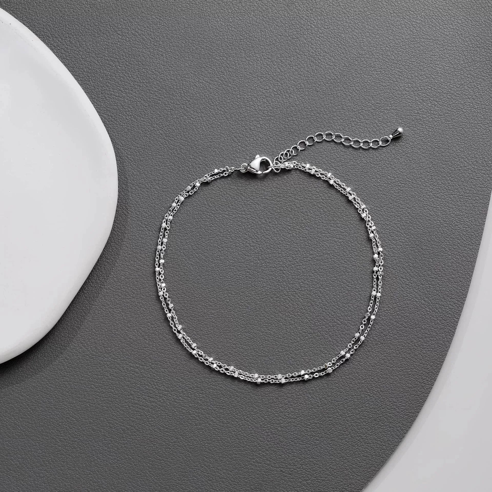 Tina Layered Chain Anklet