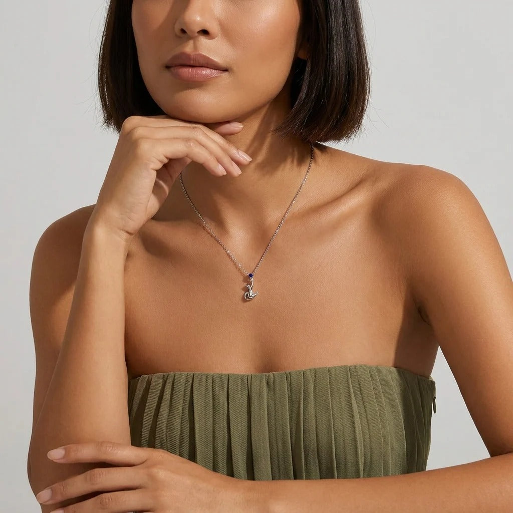 Lilou Silver Kitten Necklace