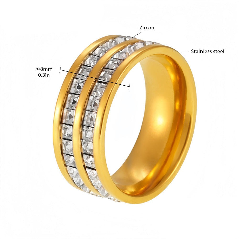 Unna Crystal Line Ring