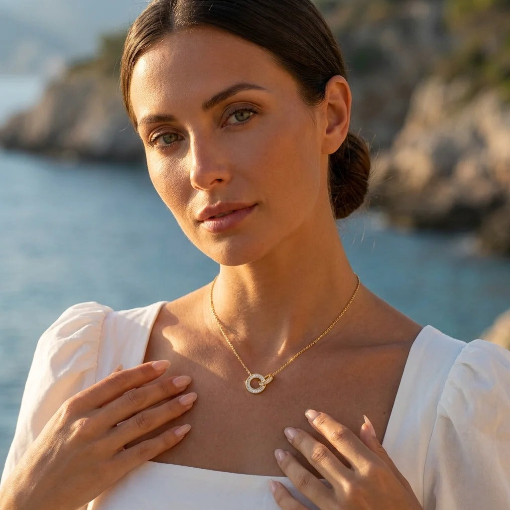 Amira Crystal Unity Necklace