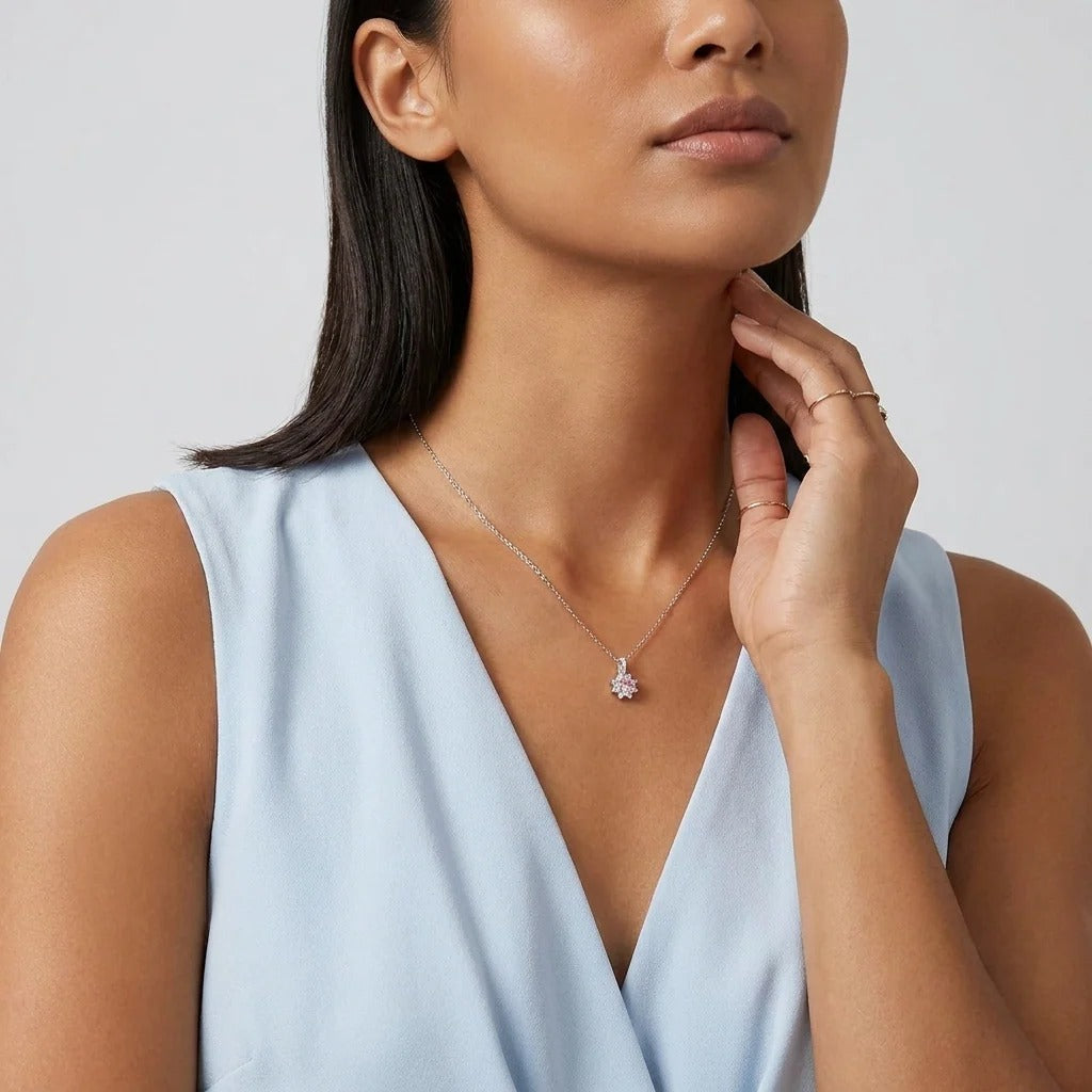 Élodie Rosé Crystal Necklace
