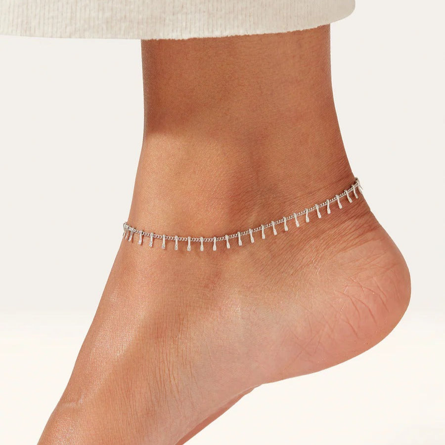 Aurélie Gold Tassel Anklet