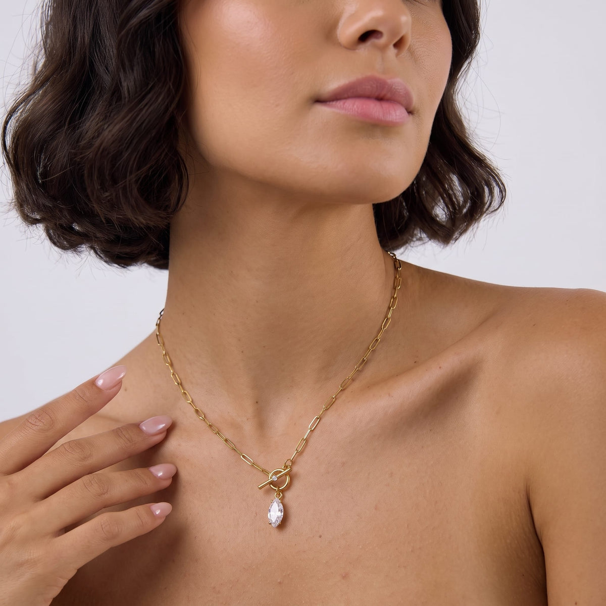 Marquise Toggle Necklace