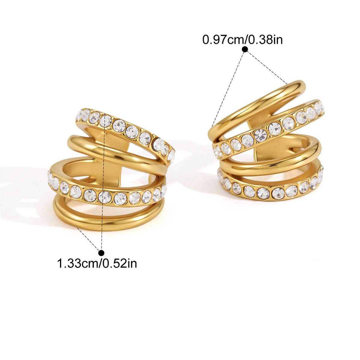 Crisscross Ear Cuffs