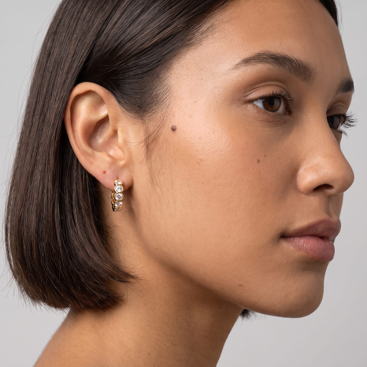 Round Bezel Hoops