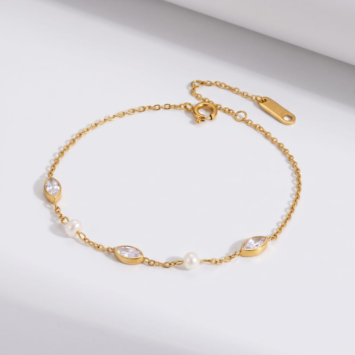 Marquise & Pearl Bracelet