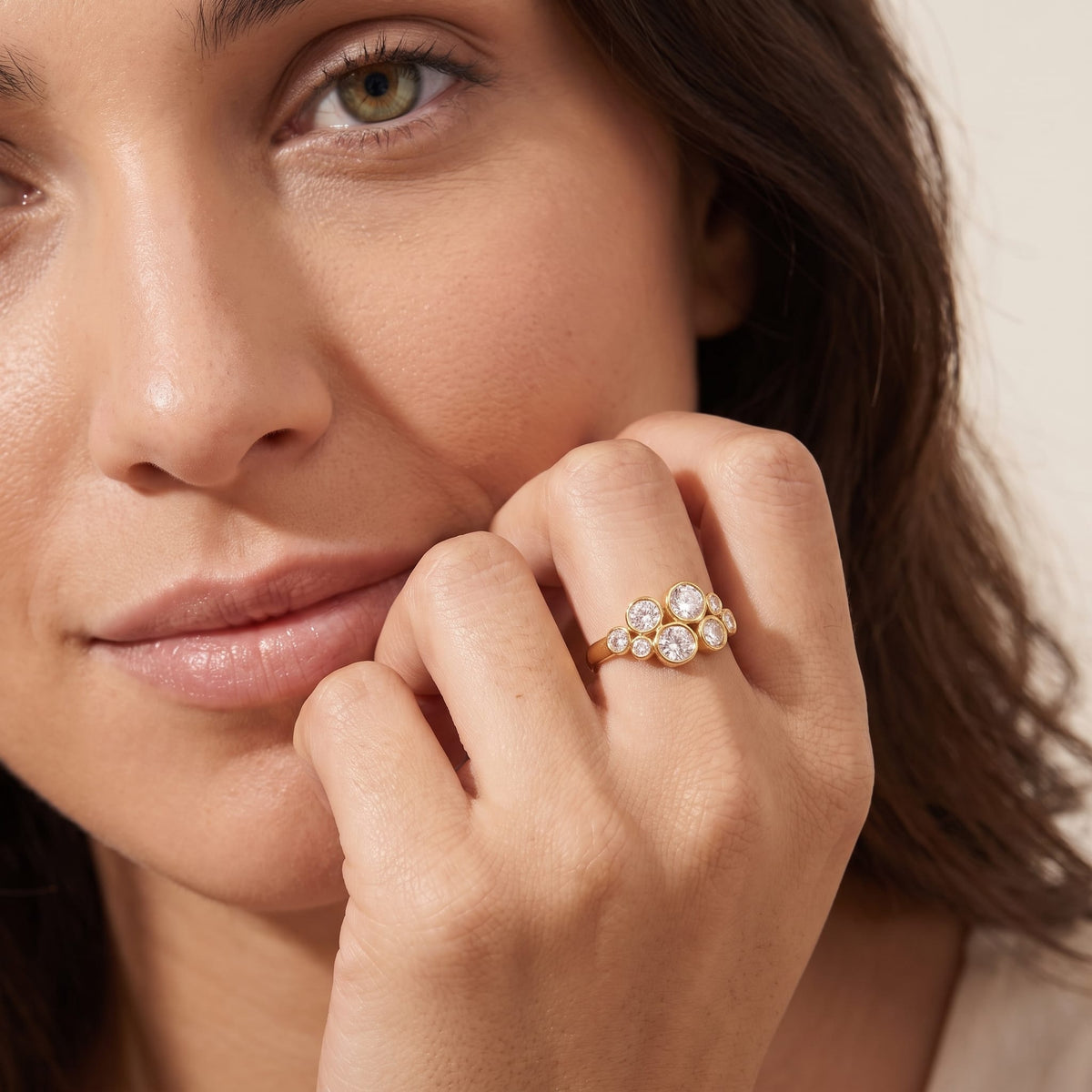 Bezel Cluster Ring