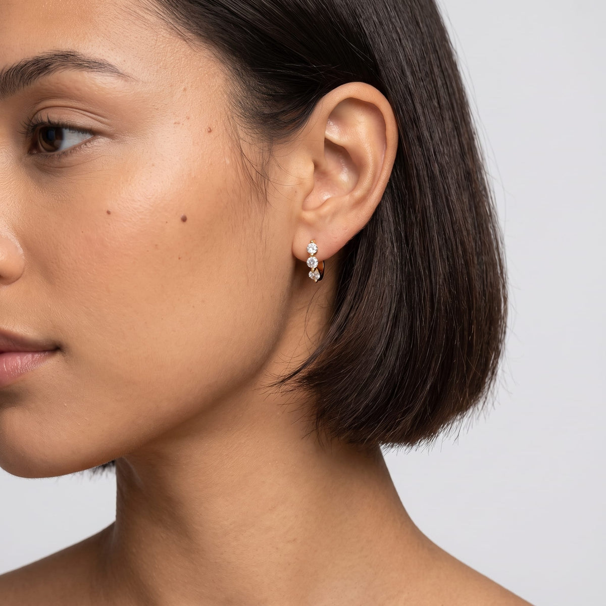 Three Stone Hoops