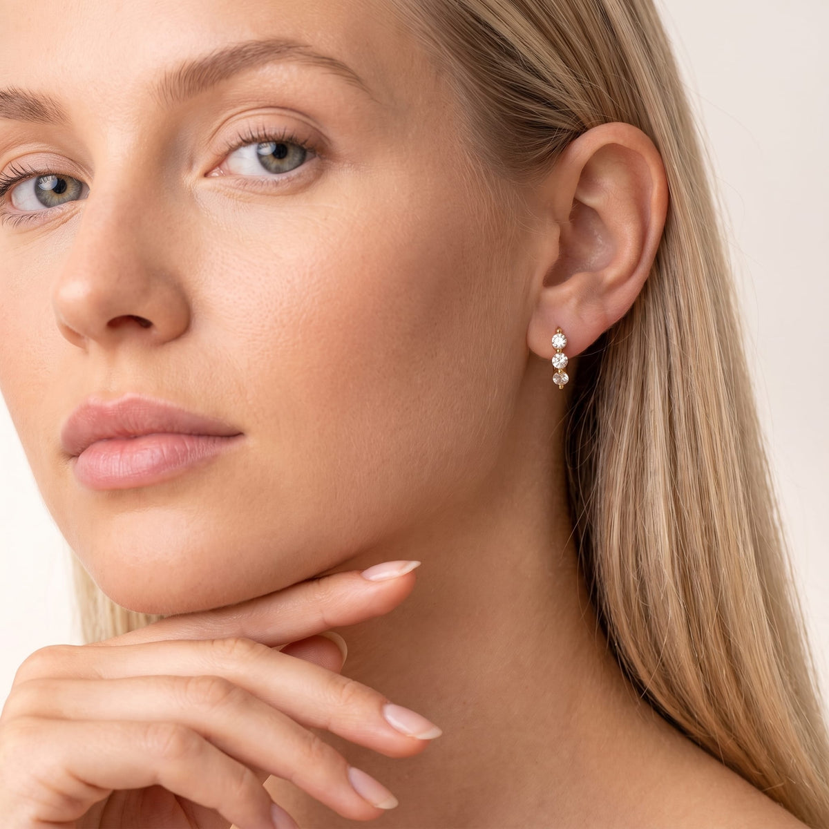 Three Stone Hoops