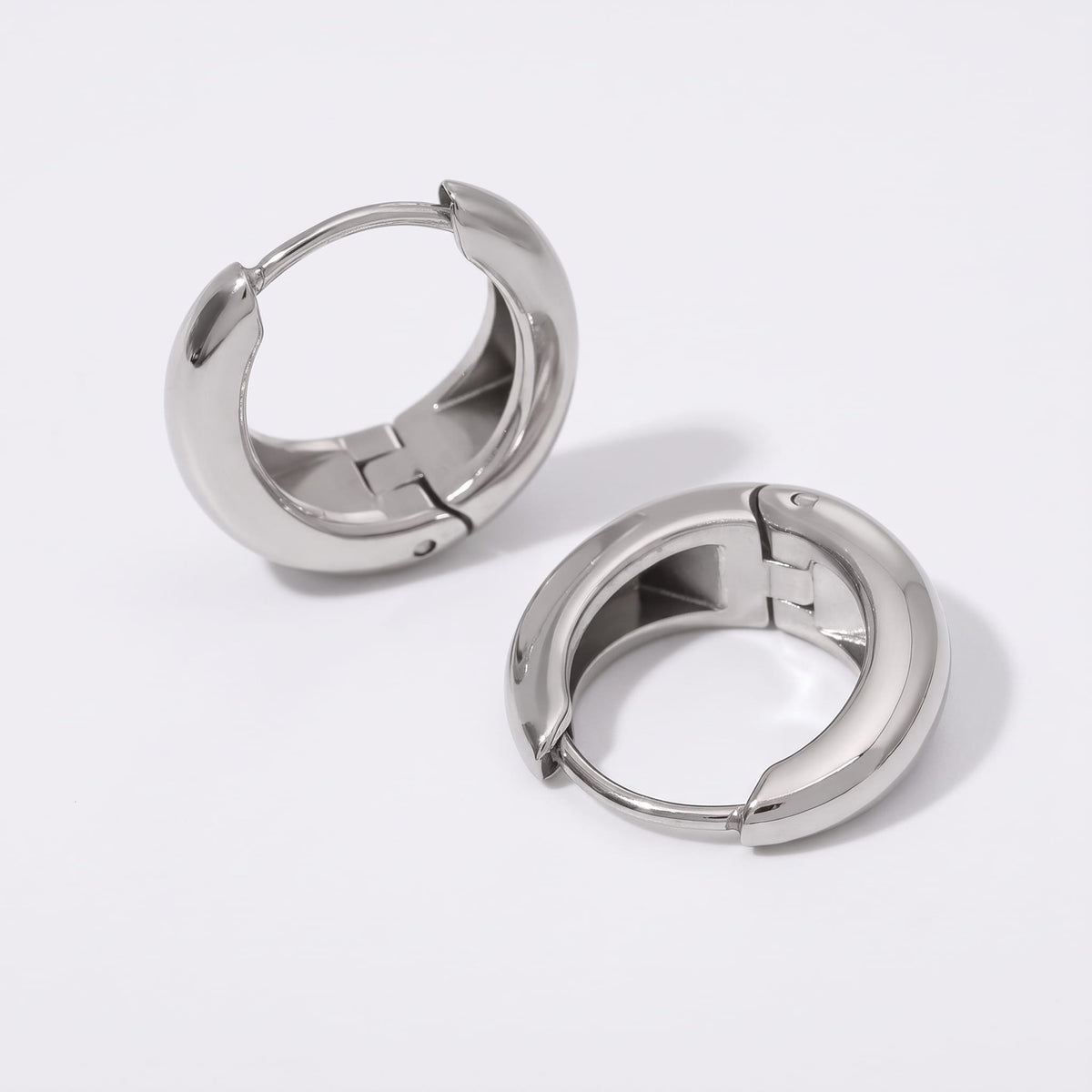 Silver Dome Hoops