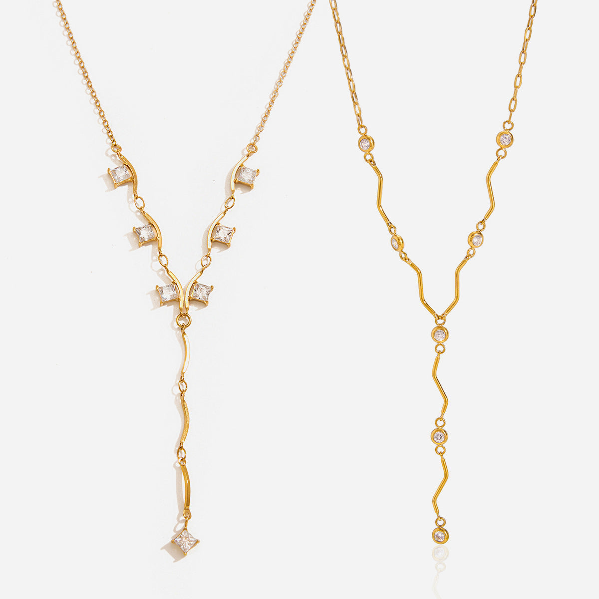 Ripple Lariat Necklace