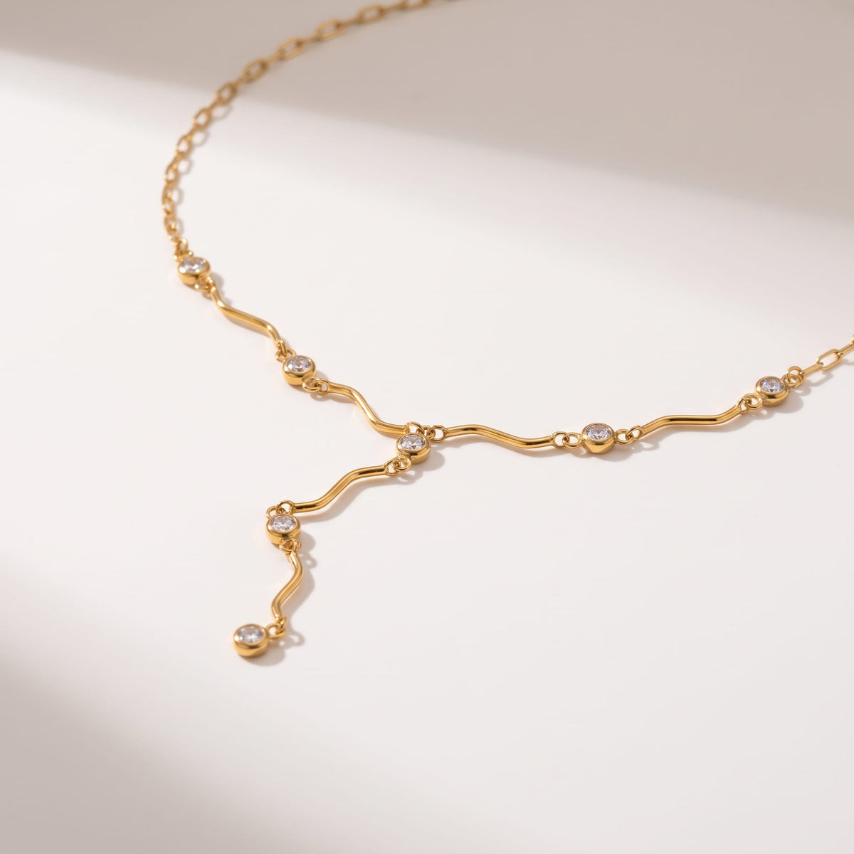 Ripple Lariat Necklace